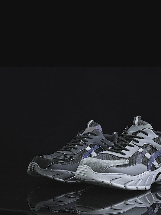 Tulldent men's safety shoes with steel toe, anti smashing, anti piercing, breathable and comfortable safety boots